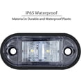 thumbnail image 4 of 4 Pack Side Lights Front and Rear Clearance Lights LED Side Light Position Indicator Universal 12V 24V for Car Truck TrailerWhite, 4 of 5