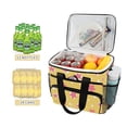 thumbnail image 2 of FORMRS Insulated Cooler Bag 24 Cans Capacity Soft Leakproof Lunch Box with Side Pockets, Yellow Stars, 2 of 7