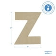 thumbnail image 2 of Wooden Letter Z Cutouts 8", Pack of 3 Wooden Letters for Wall Decor, Home Decor, Crafts, and Party Decorations by Woodpeckers, 2 of 5