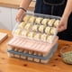 thumbnail image 4 of Congelador Contenedores de contenedores de alimentos con tapa Apilable Rectangular Bolas de masa hervida antiadherentes Despensa de cocina, 4 of 5