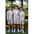 thumbnail image 4 of ETHAN Men Suit 2 Piece Groom Tuxedo with Short Pants Fashion Business Mens Summer Wear Suits for Beach Wedding XL, 4 of 11