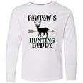 thumbnail image 3 of Inktastic Pawpaw Hunting Buddy Bow Hunter Long Sleeve Youth T-Shirt, 3 of 5
