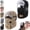 Black+khaki, variant on Unisex Outdoor Biking Hat with Goggles 5-in-1 Fleece Hat and Neck Warmer | Winter Fleece-Lined Full-Face Hood for Outdoor Sports