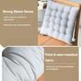thumbnail image 2 of 16x16 Inch 10-Colors Soft Non-Slip Dining Kitchen Square Chair Cushion Seat Pads Removable Cover On Garden, 2 of 6
