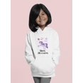 thumbnail image 2 of Cute Lilac Dream Like Unicorn Hoodie Juniors -Image by Shutterstock,  x-Large, 2 of 4