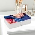 thumbnail image 6 of Flower Travel Jewelry Box Display Case with Removable Compartment - Portable PU Leather Organizer, 6 of 6
