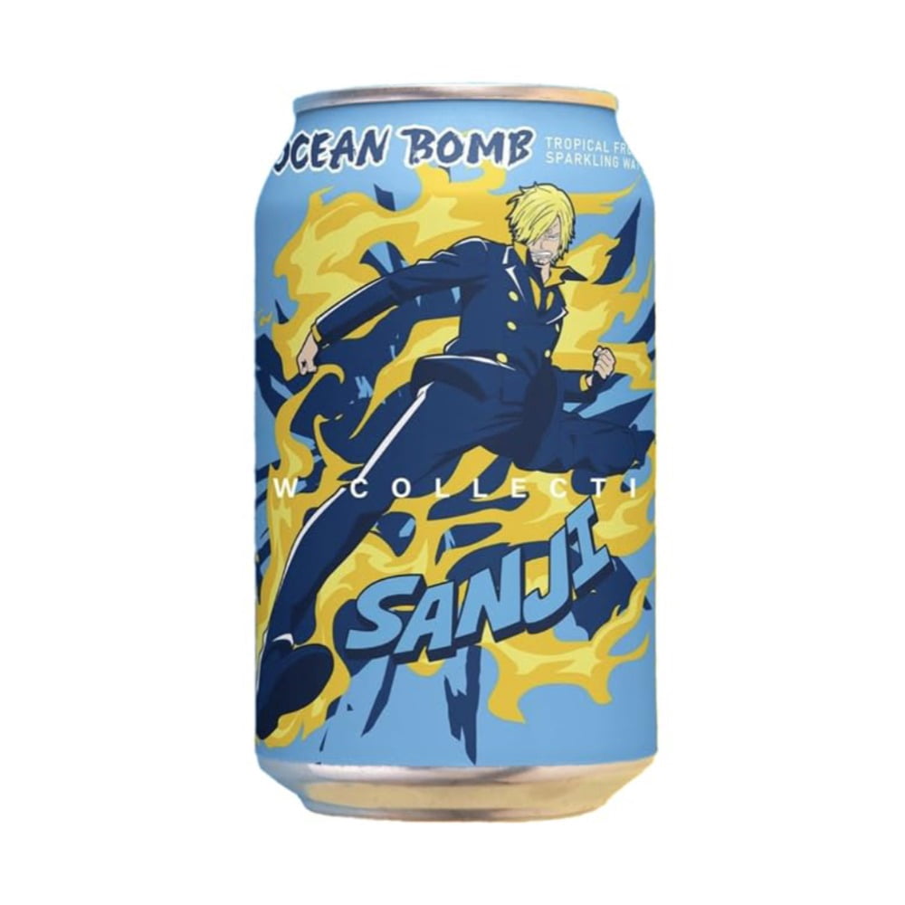 Ocean Bomb One Piece Sparkling Water Flavor - 6 Packs, 11.10 FL (330ml) each - Variety Pack, Random Design - Limited Edition