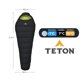 thumbnail image 2 of Sleeping Tipo Momia LEEF -1°C (30°F) TETON negro, 2 of 7