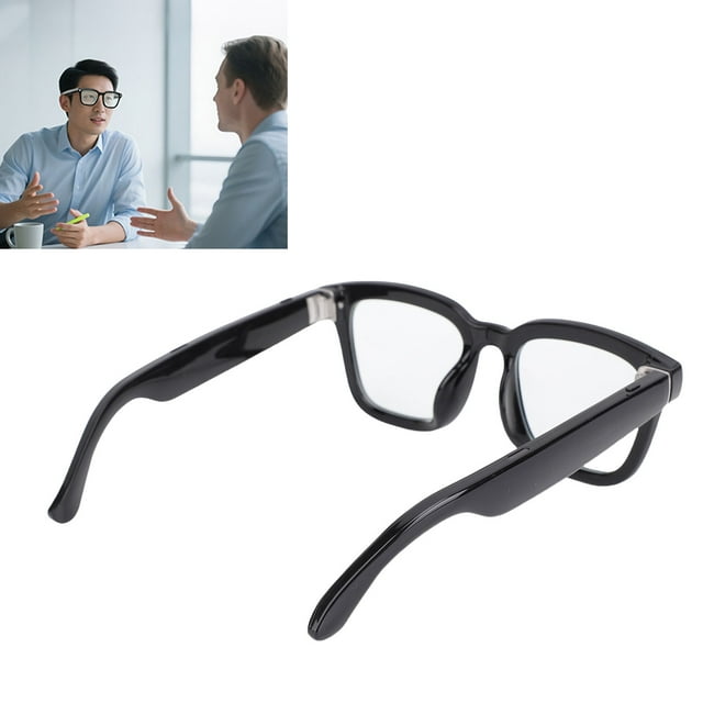 AI Smart Glasses, Blue Light Blocking AI Translator Glasses for Business Travel