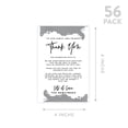 thumbnail image 5 of Koyal Wholesale Ultimate Gray Watercolor Wedding Thank You Place Setting Cards for Table Reception Dinner Plates, 56-Pk, 5 of 5