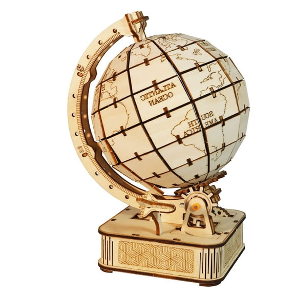 Music Park 3D Wooden Puzzle Globe - Model kits DIY Crafts Handmade Gifts