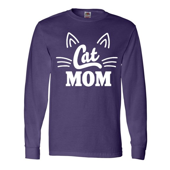 Inktastic Mothers Day Cat Mom Long Sleeve T-Shirt