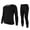 Black, variant on MANIFIQUE Thermal Underwear Shirt & Leggings Set for Men — Heavyweight Fleece‑Lined Long Johns | Warm Winter Base Layer
