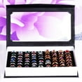 thumbnail image 3 of TIMIFIS Jewelry Box High-grade 72 Slot Ring Box Velvet Jewelry Ring Display Case Box Jewelry Storage - Summer, 3 of 7