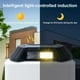 thumbnail image 4 of Lámpara de pared con espejo de 8 LED con energía solar que emite luz hacia arriba y hacia abajo, para exteriores, patio, decoración de jardín, lámpara de pared para jardín, 4 of 9