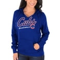 thumbnail image 2 of Women's Majestic Royal Chicago Cubs Fresh & Exciting V-Neck Pullover Hoodie, 2 of 2
