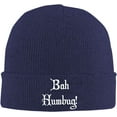 thumbnail image 2 of Bah Humbug Adult Knitted Hat Beanie Winter Warm Skull Hat - Men Women, 2 of 8