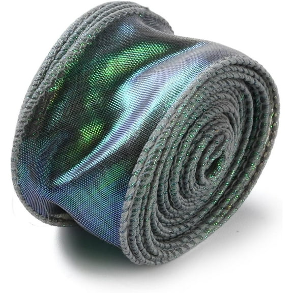 1roll Fishtail Yarn Iridescent Ribbon for Bowknot Making Gift Wrapping Sea Green 1-5/8 inch(40mm) about 9.84 Yards(9m)/Roll