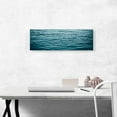 thumbnail image 2 of ARTCANVAS Blue Water Waves Ocean Lake Panoramic Canvas Art Print - Size: 36" x 12" (0.75" Deep), 2 of 9