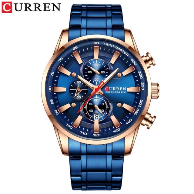 Reloj Curren 8351 Quartz para hombre con calendario, 30 m, resistente al agua