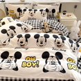 thumbnail image 1 of Disney-cama para niños y adultos, 4 piezas, dibujos animados bonitos, Mickey Mouse, Pooh, oso, juegos de edredones, sábanas para hombres y mujeres, juegos de edredones, 1 of 1