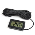 thumbnail image 1 of Matsuzay Termómetro digital Sonda 1M Sensor Humedad LCD 5V 12V Refrigerador de coche Incubadora Higrómetro Medidor Tanque de peces al aire Electrónica Negro, 1 of 6
