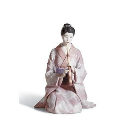 - Lladro Shakuhachi Player 8225 Porcelain Figurine