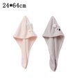 thumbnail image 2 of Paquete de 2 toallas para el cabello, toalla absorbente para secar el cabello, turbante para mujeres y niñas, secado rápido del cabello mágico, 2 of 5