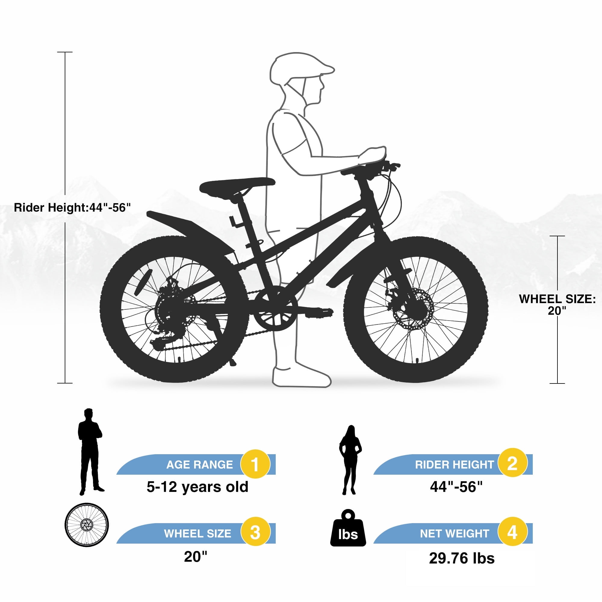 Harmie 20 Inch Mountain Bike Adult Bicycle Steel Frame 7 Speed Disc Brakes City Commuter Outdoor Fitness Bike Gray