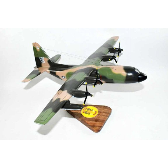 Lockheed Martin® C-130A Hercules®, 63rd TAS (Selfridge 57-0454). Mahogany 1/74 (21") Scale Model