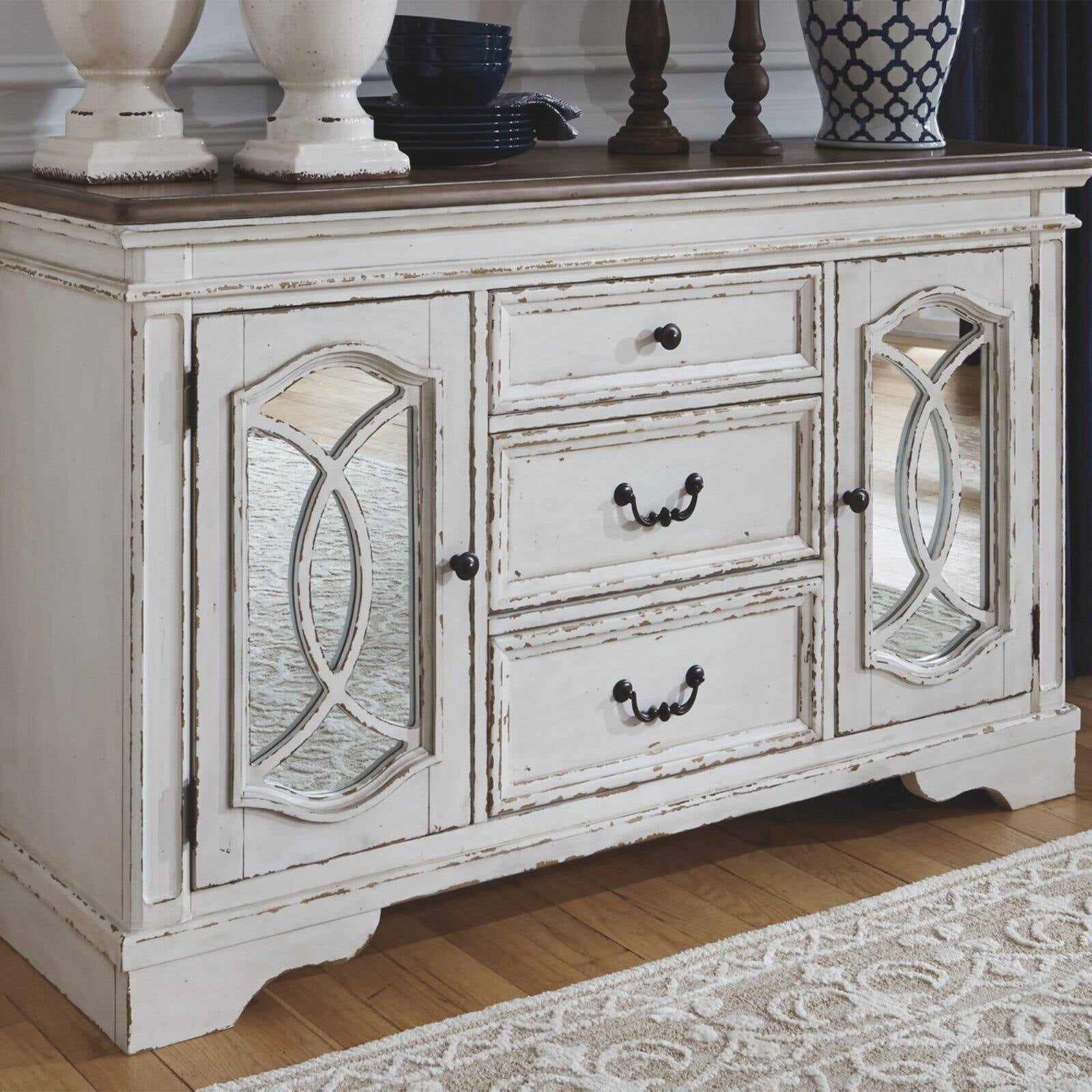 Signature Design by Ashley Realyn Server in Chipped White and