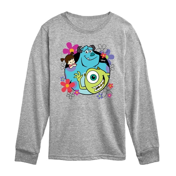 Monsters Inc - Floral Group Toddler Boys' Toddler Long Sleeve Graphic T-Shirt