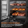 thumbnail image 5 of JXXM Vertical Electric Pellet Smoker Grill, Black, 616 Sq In Cooking Area, LED Temp Control, Meat Probe, 4 Racks, Outdoor BBQ Smoker, 5 of 9