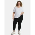 thumbnail image 2 of Terra & Sky Women's Plus Lace Capri Leggings, Size 0X-5X, 2 of 5