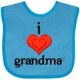 thumbnail image 3 of Inktastic I Love Grandma Boys or Girls Baby Bib, 3 of 4