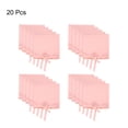 thumbnail image 3 of Uxcell 20 Pcs Bolsa de Joyería de Microfibra 3.1 × 3.1 Pulgadas, Rosa, 3 of 5