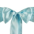 thumbnail image 3 of Efavormart 25pcs Light Blue SATIN Chair Sashes Tie Bows for Wedding Events Decor Chair Bow Sash Party Decoration Supplies  6 x106", 3 of 5