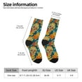 thumbnail image 2 of Logiee Skull And Flowers Print Adult Socks for Men & Women,Calf Socks, Ankle Socks,Boots Socks,Breathable Casual Sock,Unisex Crew Socks, 2 of 6