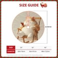 thumbnail image 2 of Rateoe Relaxing Cat With Tea Pattern Christmas Tree Skirt with Ties, Christmas Tree Decorations, Farmhouse Christmas Decor Xmas Holiday Decorations-30", 2 of 6