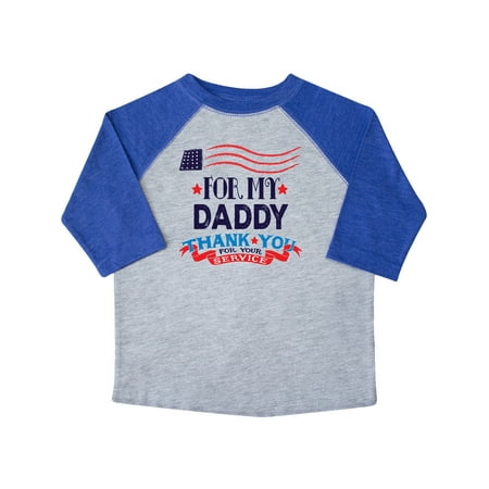 

Inktastic Daddy Military Thank You for Service Gift Toddler Boy or Toddler Girl T-Shirt