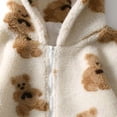 thumbnail image 4 of WREESH Femmes Décontracté Fermeture Éclair Hiver Allongé Peluche Manches Longues, 4 of 4