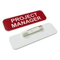 thumbnail image 2 of Project Manager 1 x 3" Name Tag/Badge, Red, (3 Pack), 2 of 2