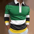 thumbnail image 2 of Vedolay Polo Shirts for Men Casual Long Sleeve Polo Shirt Slim Fit Basic Shirts Green,3XL, 2 of 5