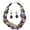 NK_10384_purple_set, variant on Chunky Necklaces for Women Trendy, 2 Layer Statement Necklace Fashion Collar Necklace, Handmade Costume Jewelry Women Gifts (NK_10384_purple_set)