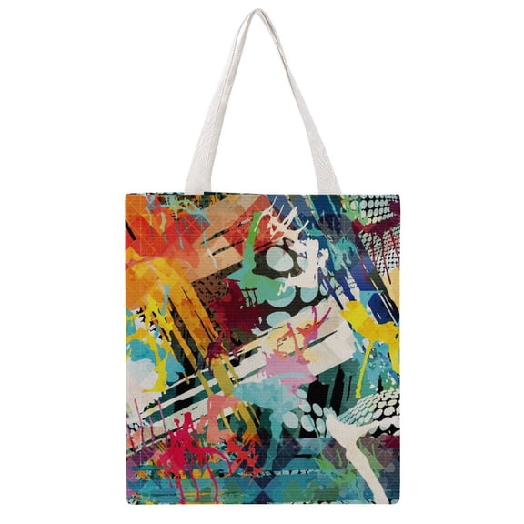 Large Martin Canvas Tote Bag 41×16.1in Reusable Large Capacity Multi-Function For Daily Shopping Graffiti