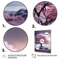 thumbnail image 3 of Designart "Pink Tree delicate Whispers I" Landscape Trees Floater Framed Wall Art Living Room, 3 of 7