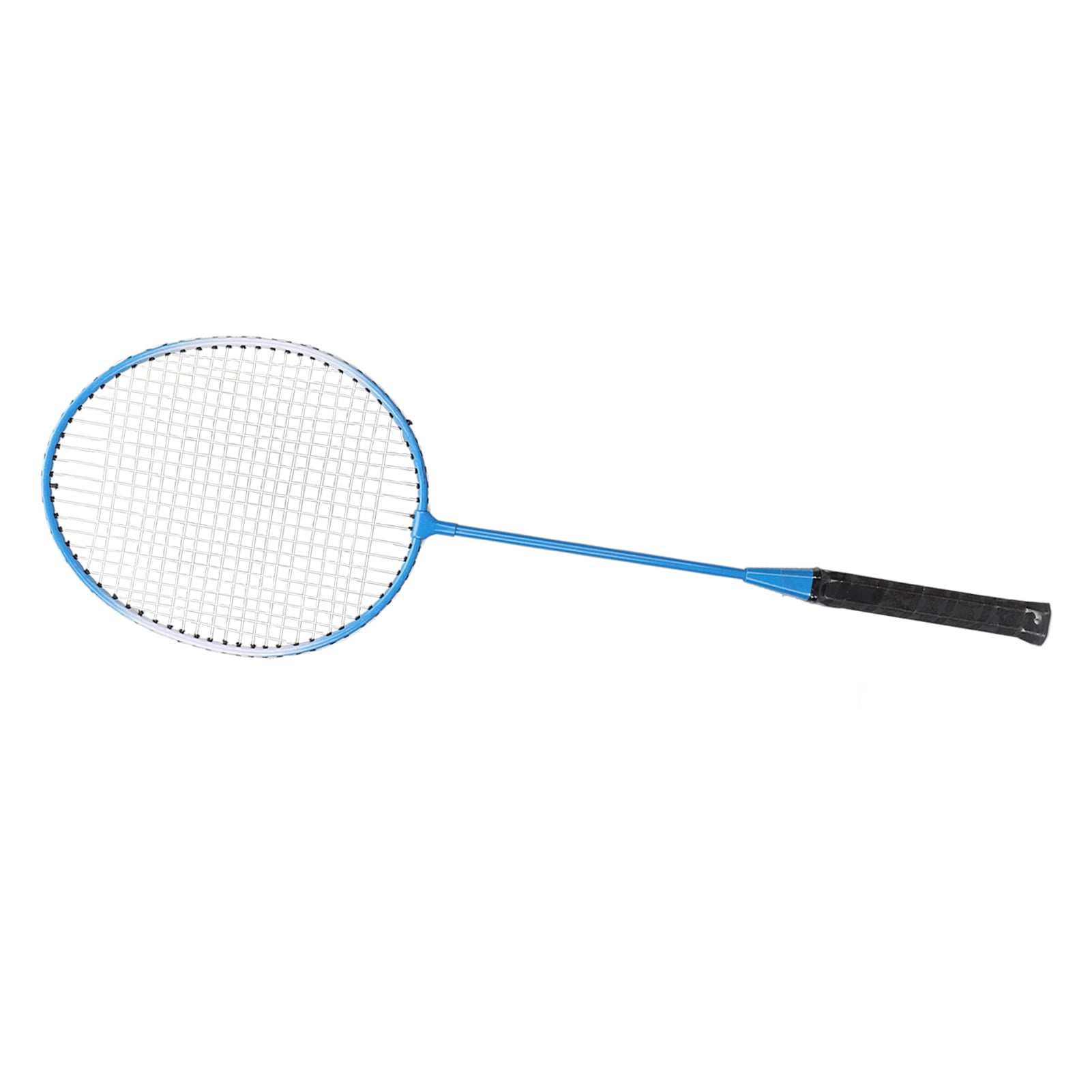 LEIJIAER Starter Portable Grip Handle Badminton Set Head-Heavy for Beginners, 2 People, 2 Piece Set with Comfortable Grip Iron Alloy Racquets Blue 27.16 inches / 69.00 cm