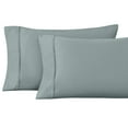 thumbnail image 2 of Superior Egyptian Cotton Solid Pillowcase Set, King, Teal, 2 of 5