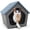 Blue, variant on OFFIGAM Waterproof Resin Cat House Blue Indoor Outdoor Easy Clean Modern Design 23.43x22.64x22.8in