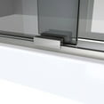 thumbnail image 4 of DreamLine Sapphire-V 56-60 in. W x 62 in. H Bypass Tub Door in Brushed Nickel and Gray Glass, 4 of 5